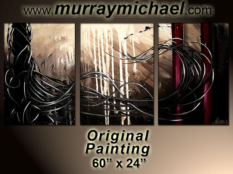 Nature Painting - Bleeding lines by Murray Michael