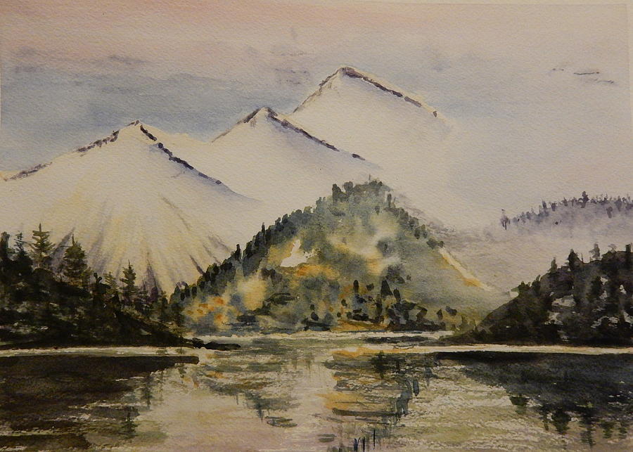 Blencathra After David Bellamy Painting by Betty-Anne McDonald