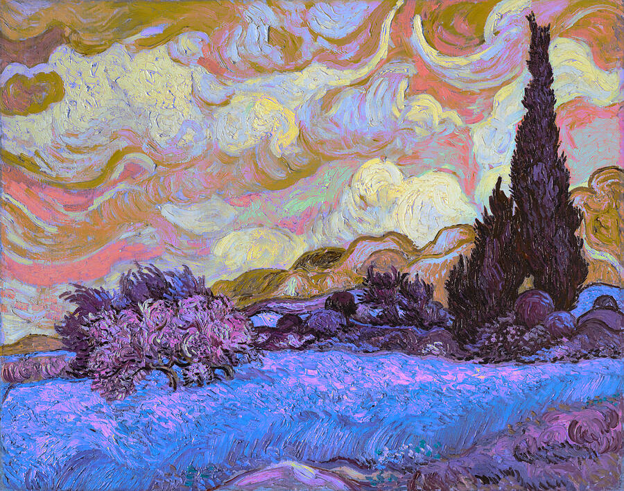 Blend 20 van Gogh Digital Art by David Bridburg