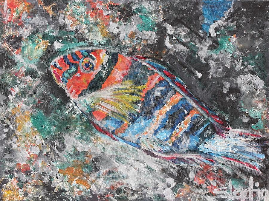 Fish Painting - Blend by Sladjana Lazarevic