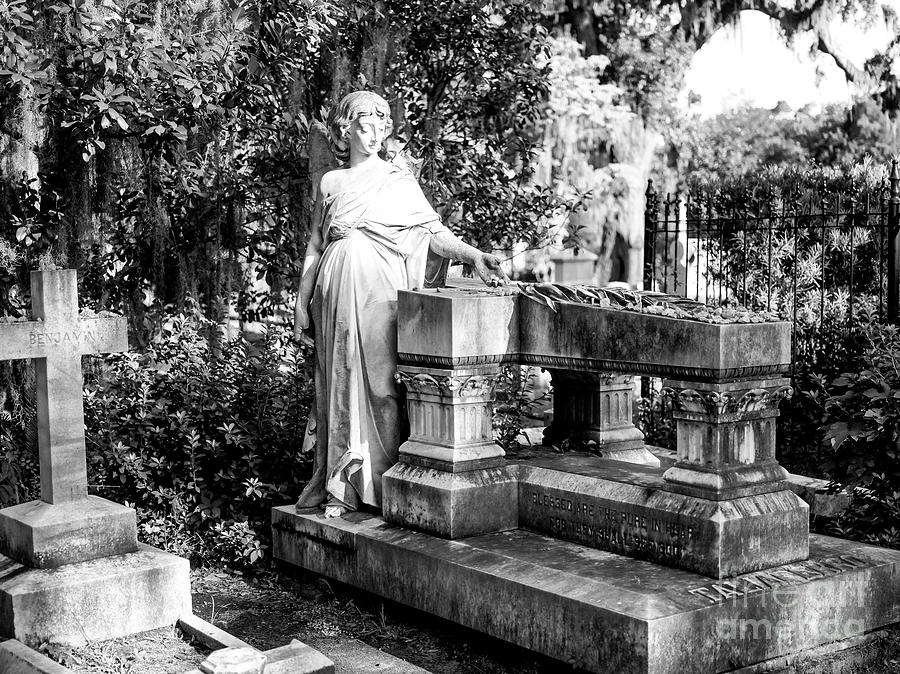 Blessed are the Pure in Heart at Bonaventure Cemetery in Savannah Photograph by John Rizzuto