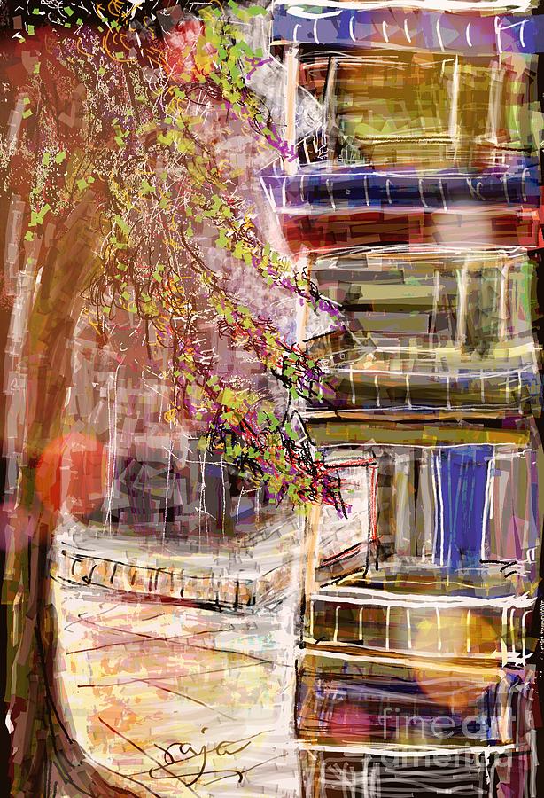 Blessed balconies Digital Art by Subrata Bose