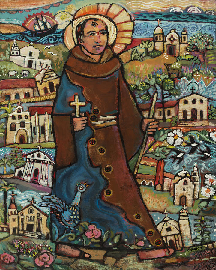 Saint Junipero Serra Painting by Jen Norton