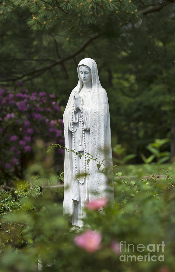 Garden Photograph - Blessed Mother by John Greim