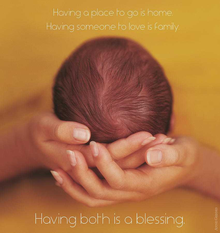 Saying Photograph - Blessings by Anne Geddes