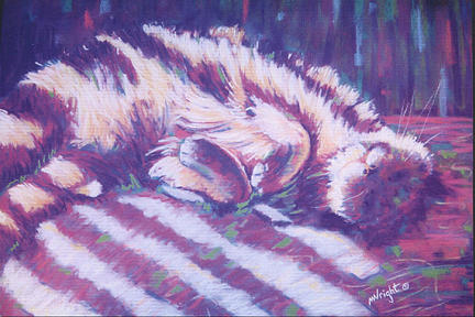 Blind Furry Painting by Marsha Wright - Pixels