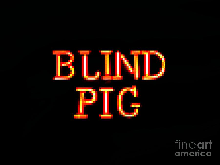 Blind Pig Edited Photograph by Kelly Awad