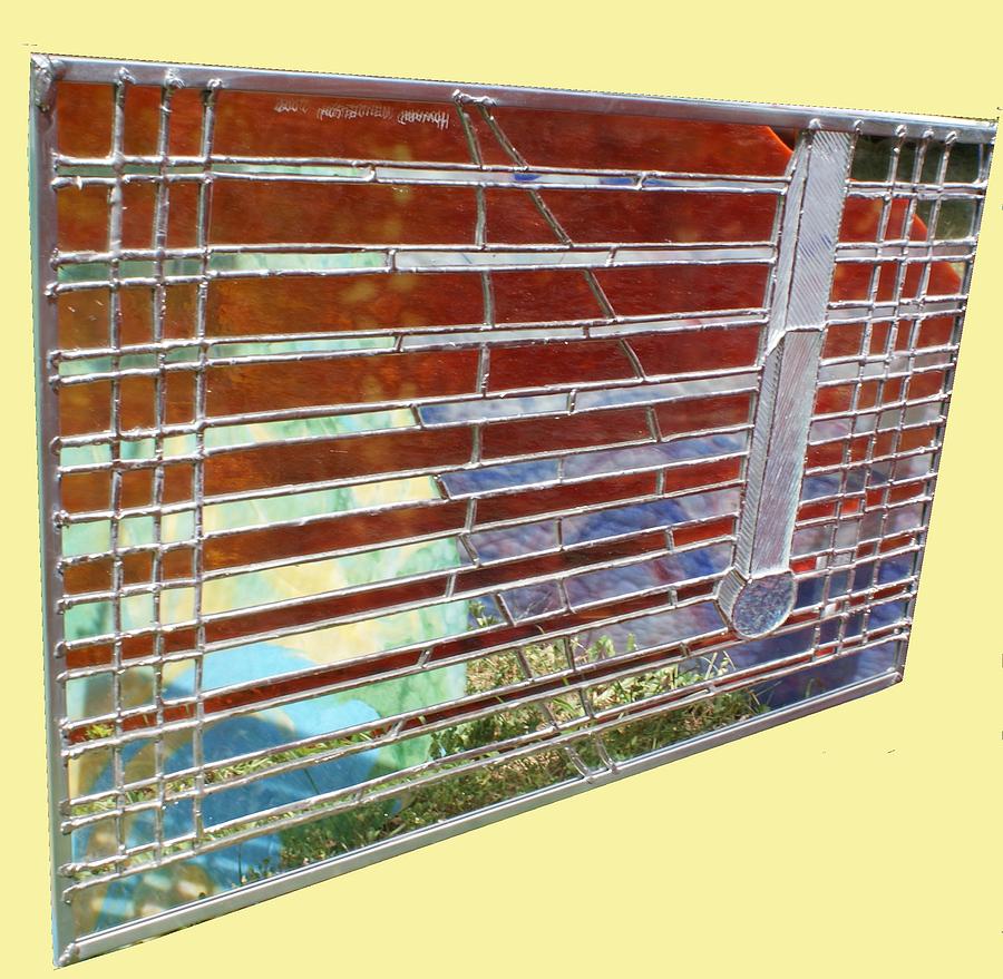 Window Glass Art - Blinds by Howard Mendelson
