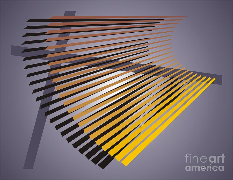Abstract Digital Art - Blinds by Walter Neal