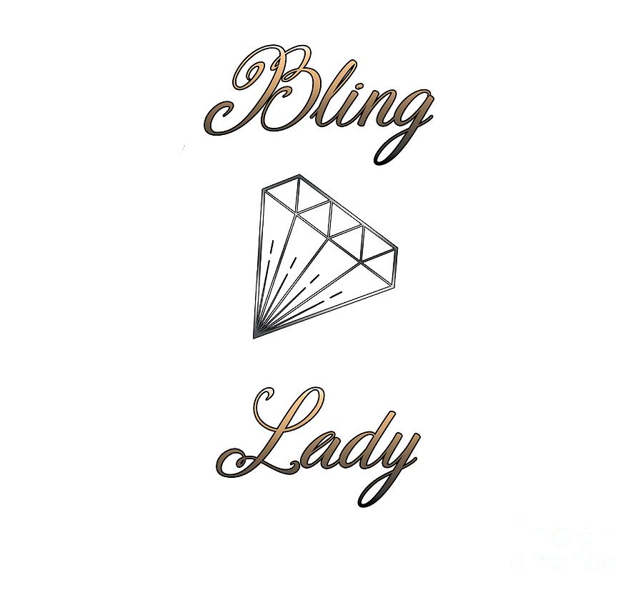Bling Lady Digital Art by Judy Hall-Folde