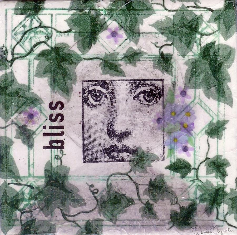 Bliss on Tile Mixed Media by Desiree Paquette