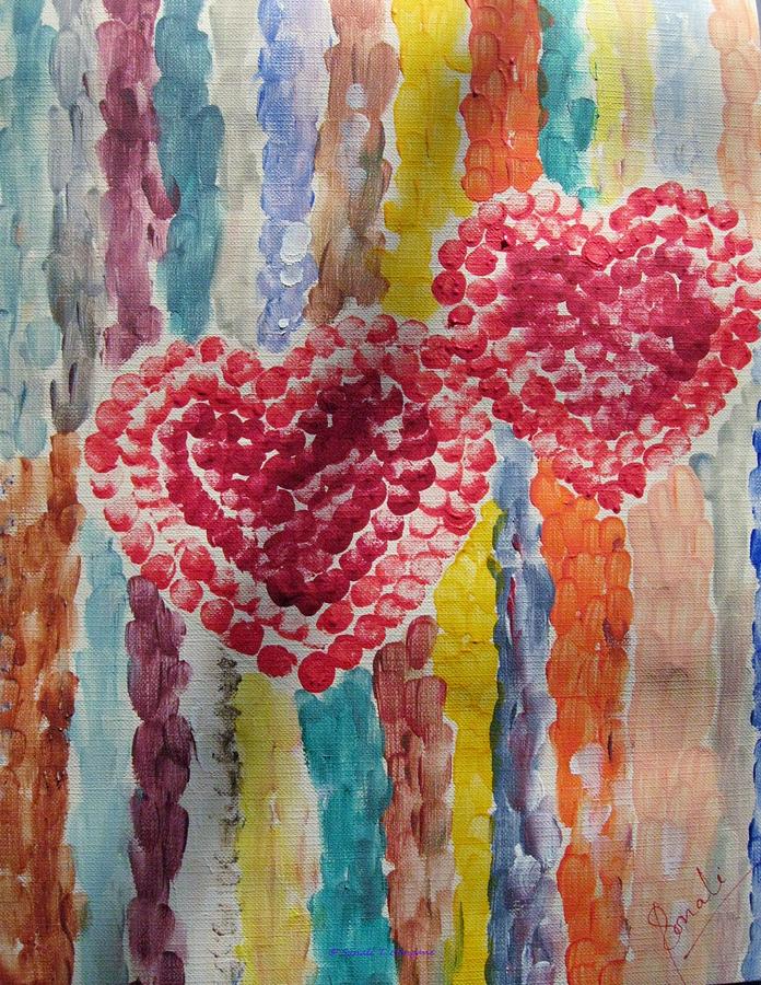 Happy Hearts Painting - Bliss by Sonali Gangane
