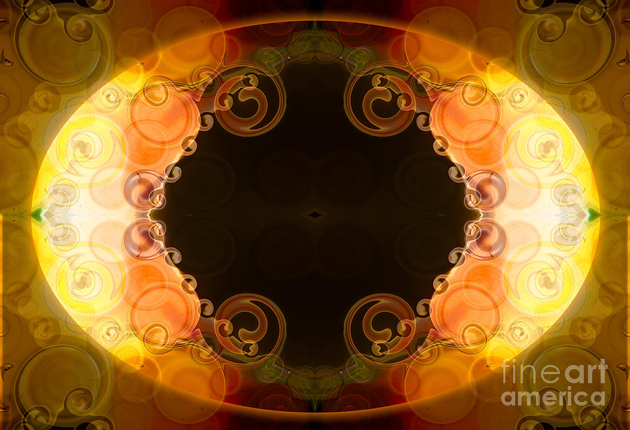 Abstract Digital Art - BlissFul Circles Abstract Organic Art by Omaste Witkowski by Omaste Witkowski