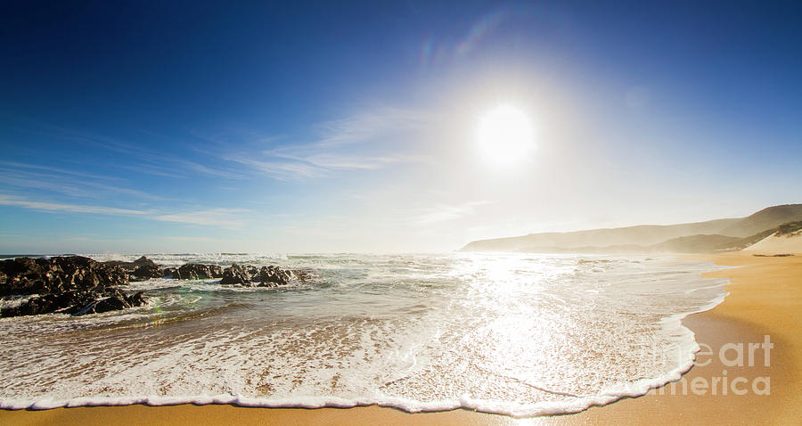 Summer Photograph - Blissful ocean panorama by Jorgo Photography