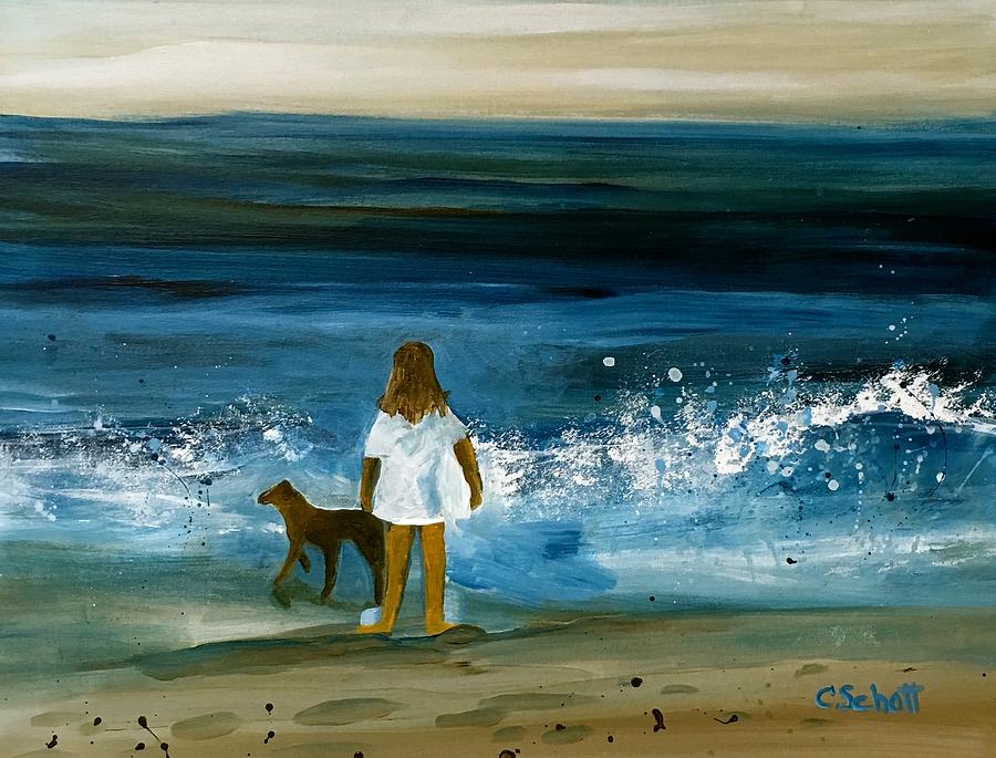 Blissful Sea Painting by Christina Schott