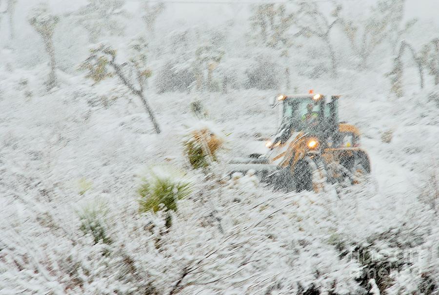 Blizzard in the High Desert Photograph by Angela J Wright