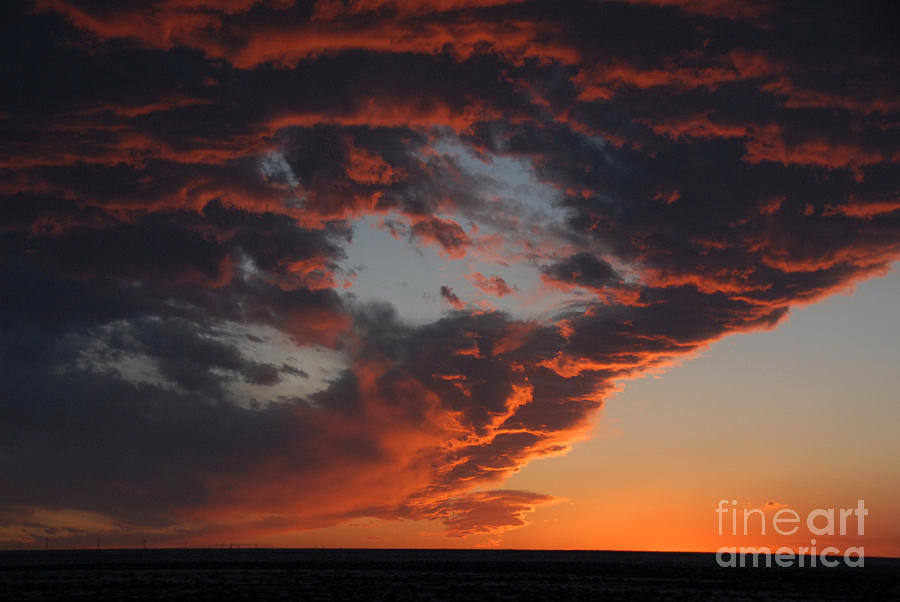 Blizzard Sunset Photograph by Bill Hyde