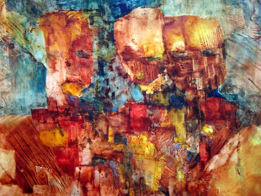 Blockheads  Painting by Janice Nabors Raiteri