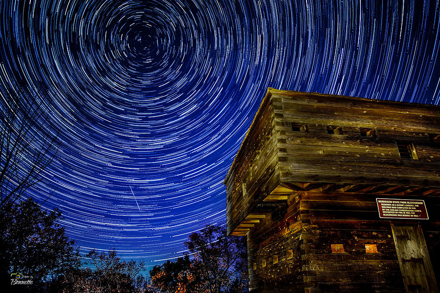 Blockhouse Star Trail Photograph by Tim Bonnette - Fine Art America