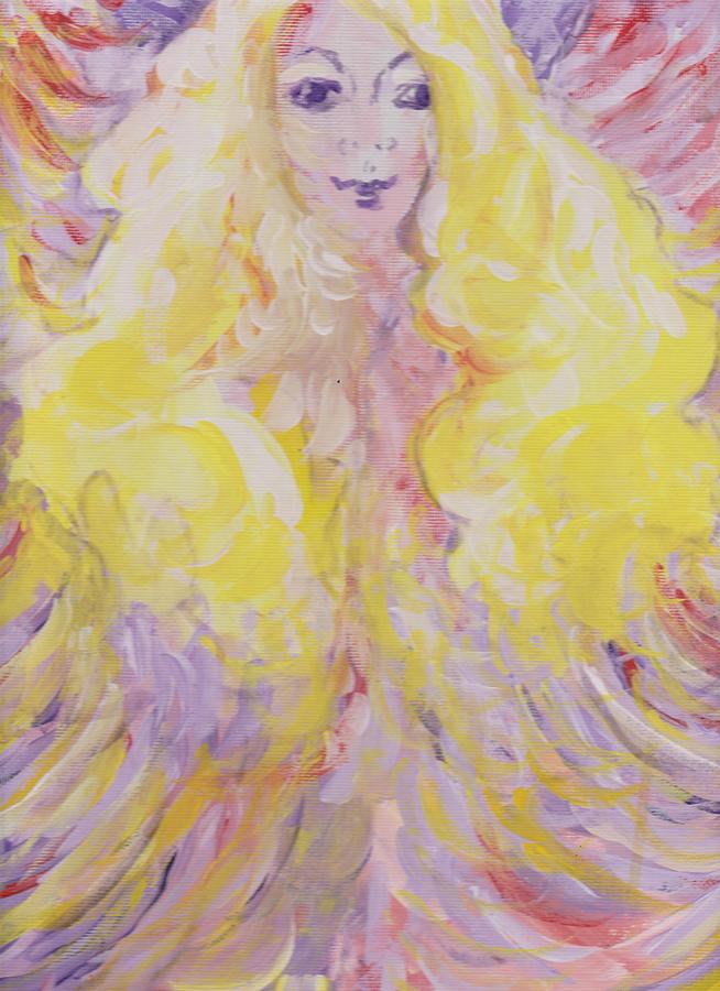 Blond Angel Painting by Judith Redman
