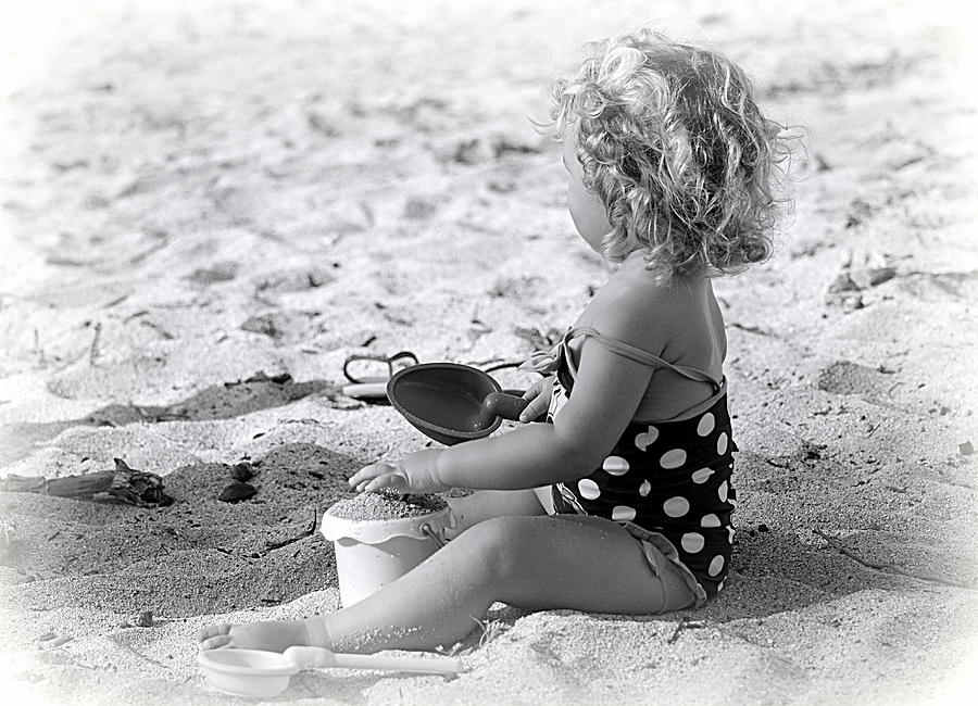Blond Beach Baby Photograph by Lori Seaman