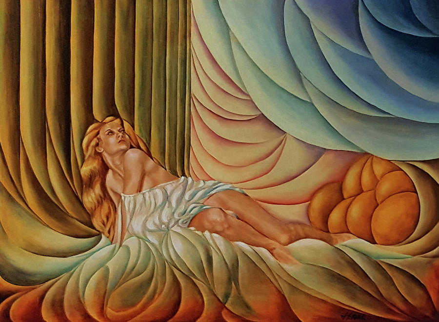 Blond Painting - Blond Silk by John Entrekin Blond Painting - Blond Silk by John Entrekin
