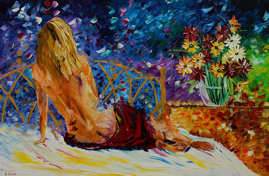 Blonde Beauty Painting by Kevin  Brown