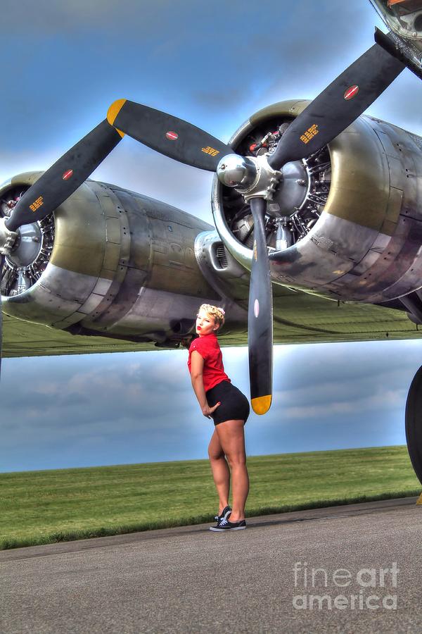 Blonde Bomber Girl Photograph by Jimmy Ostgard