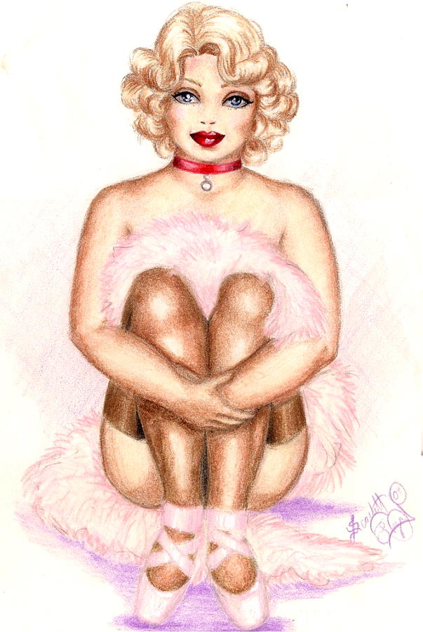 Blonde Dancer Drawing by Scarlett Royale