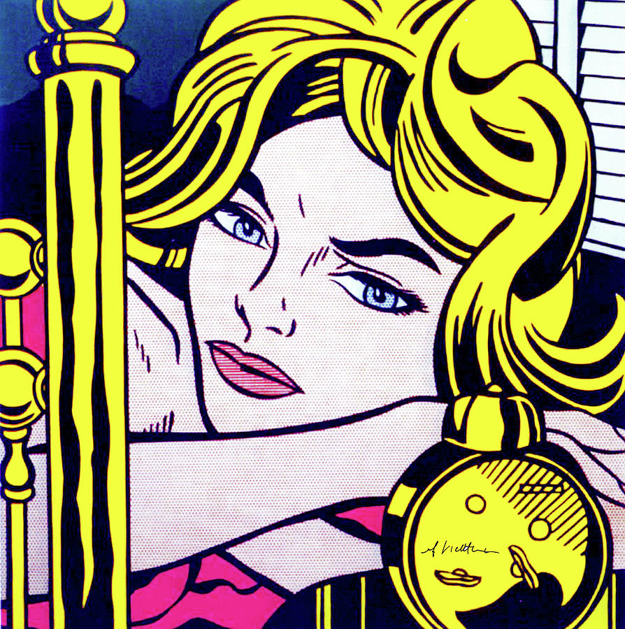 Blonde Waiting -1964 - Pop Art - Roy Lichtenstein Photograph by Doc ...