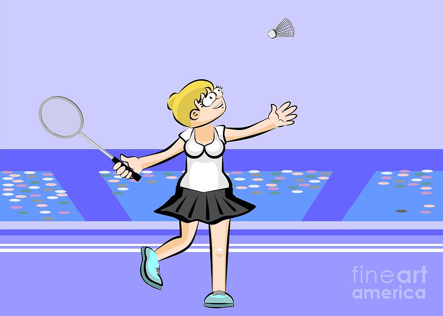 Blonde Woman playing badminton Digital Art by Daniel Ghioldi - Fine Art America Blonde Woman playing badminton Digital Art by Daniel Ghioldi - Fine Art America