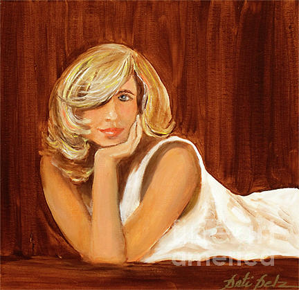 Blondie Lady Painting by Pati Pelz