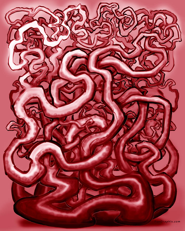 Blood and Guts Digital Art by Kevin Middleton