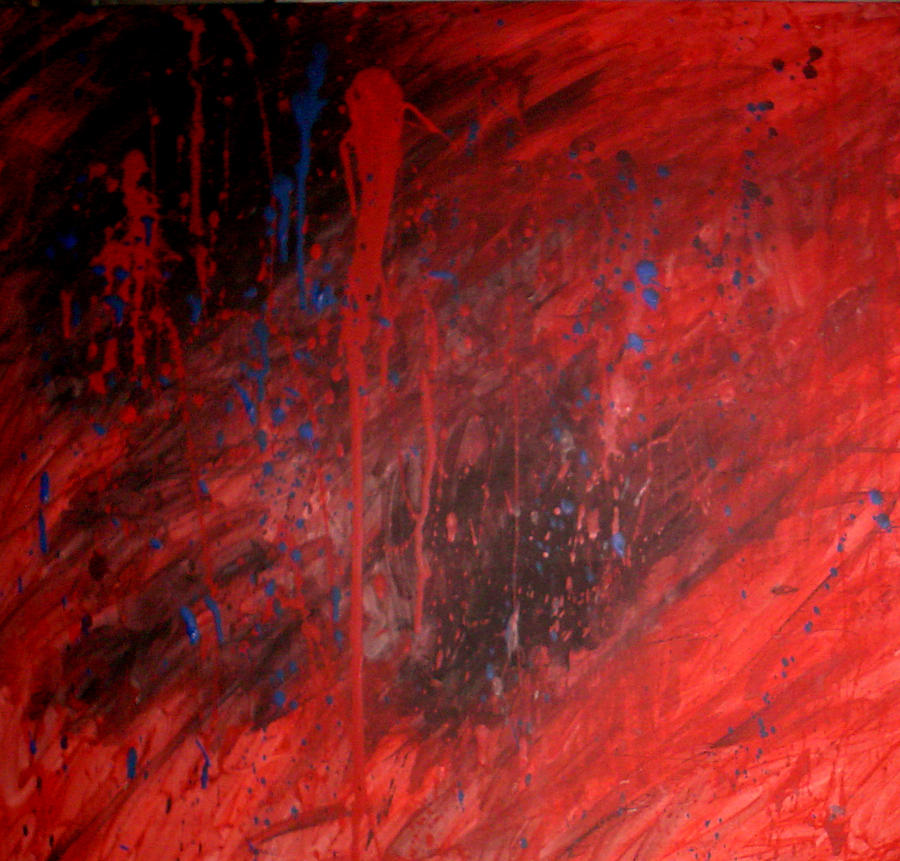Red Painting - Blood by Leigh Odom