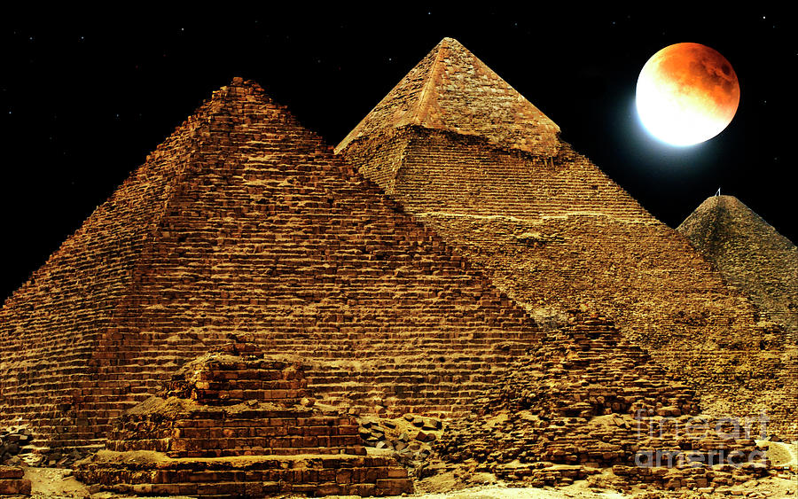 Blood Moon Egypt Photograph by Bob Christopher