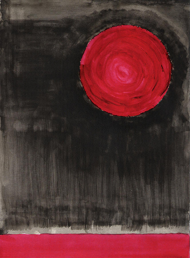 Blood Moon Painting by Eric Forster