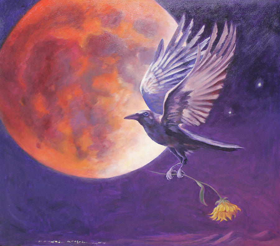 Blood Moon Offering Painting by Katy Widger - Fine Art America