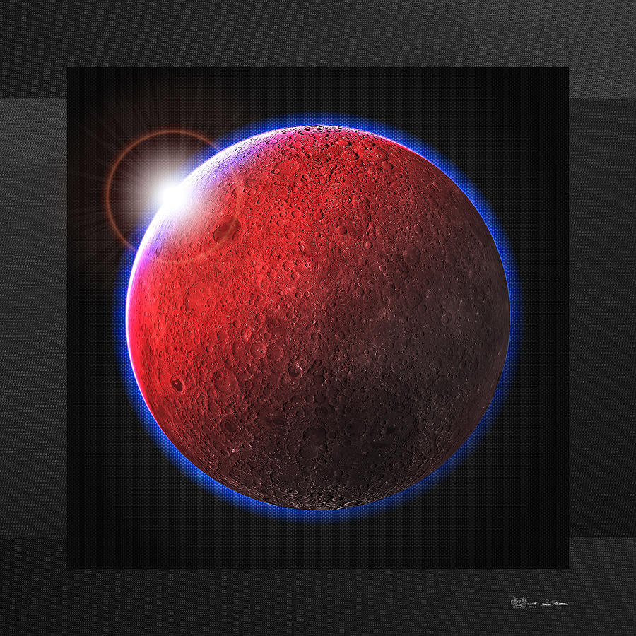 Blood Moon - The Dark Side of the Moon Digital Art by Serge Averbukh