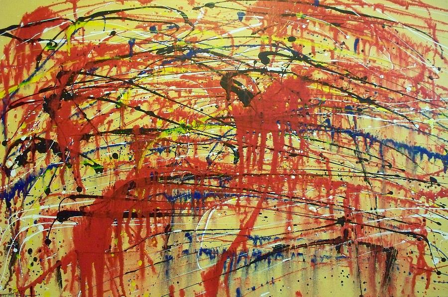 Abstract Painting - Blood of the innocents by Rod Schneider