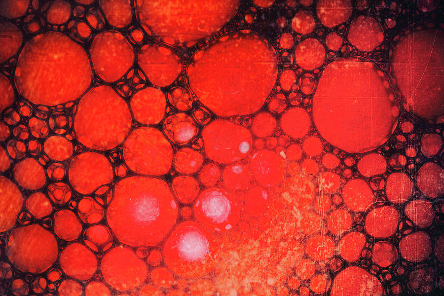 Blood Oil on Water Abstract Photograph by John Williams