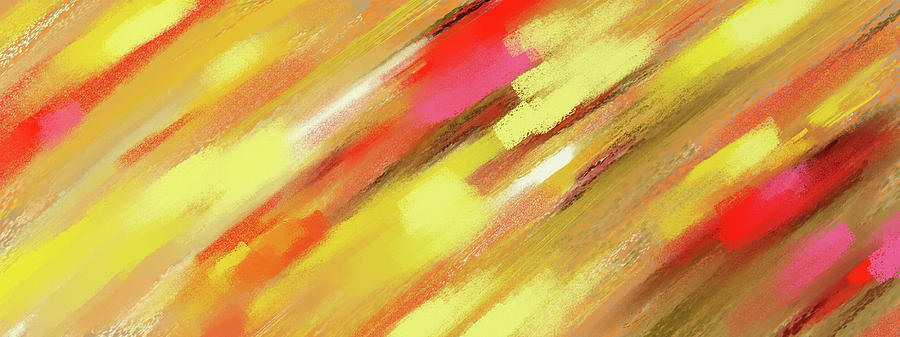 Blood On The Wall - Abstract Painting by Kenal Louis Blood On The Wall - Abstract Painting by Kenal Louis