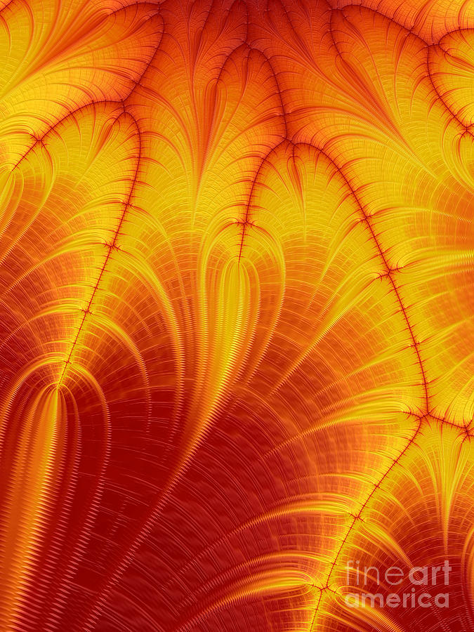 Space Digital Art - Blood Orange by John Edwards