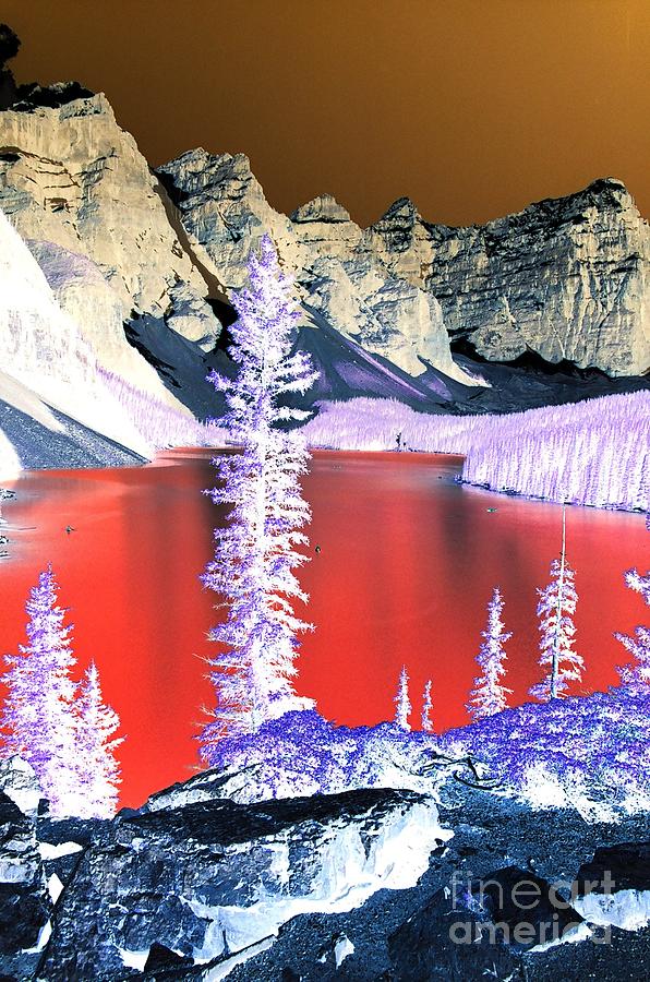 Abstract Photograph - Blood-red Moraine by Frank Townsley