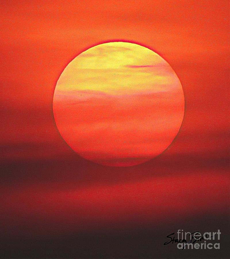 Blood Red Sun Photograph by Stacey Brooks Pixels