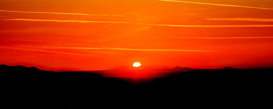 Los Angeles Photograph - Blood Red Sunset by Az Jackson