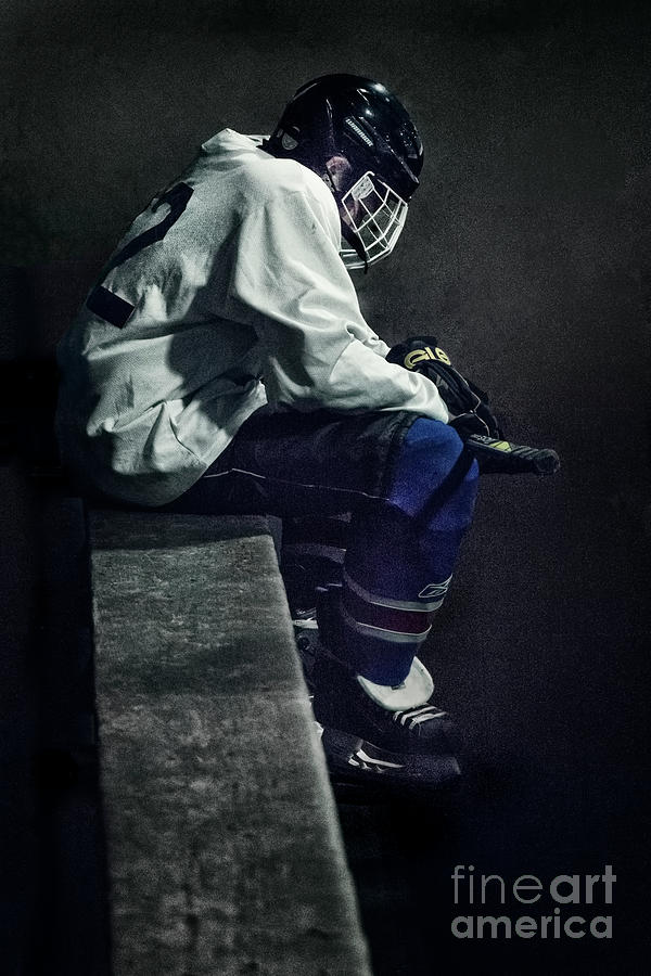 Hockey Photograph - Blood, Sweat And Tears by Evelina Kremsdorf