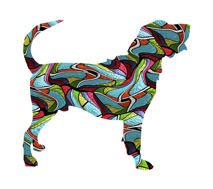 Bloodhound Spirit Glass Digital Art by Gregory Murray