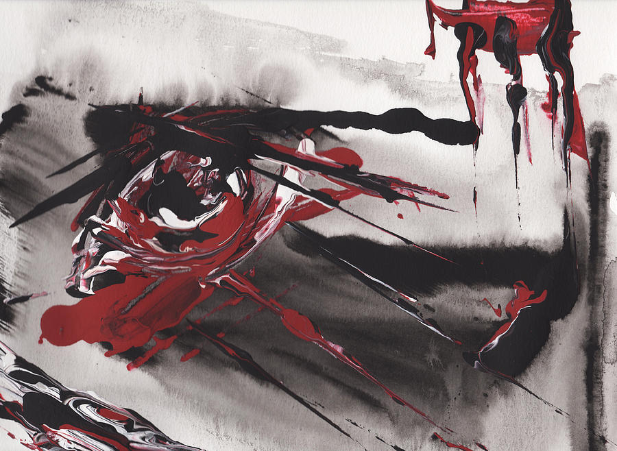 Set Painting - Bloody eye by Rula Bashi