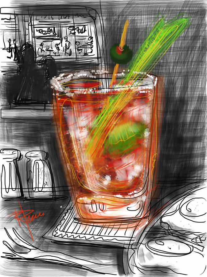 Bloody Mary Digital Art - Bloody Mary by Russell Pierce