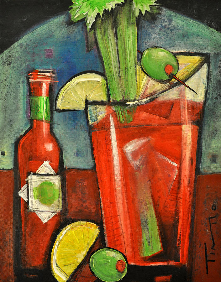 Bloody Mary Painting - Bloody Mary by Tim Nyberg
